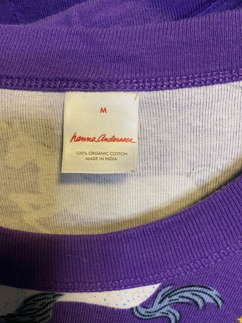 Hanna Andersson Purple Unicorn Print Pajama Set - Picture 2 of 12